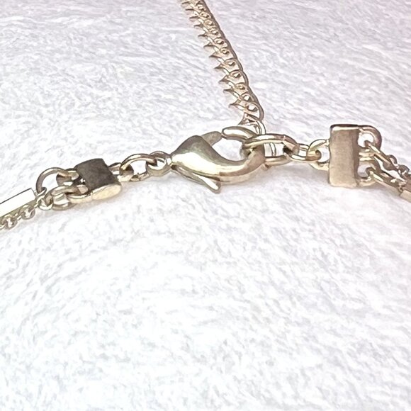 Gold Boho Double Strand Dainty Necklace - Picture 2 of 8